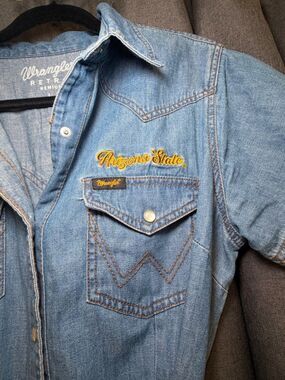 Arizona State Wrangler  short sleeve denim dress size large